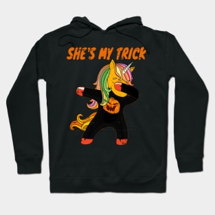 She is My Trick Halloween Dabbing Unicorn Hoodie